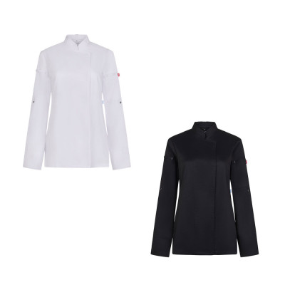 VL THOTH. Women's kitchen jacket (190 g/m²) made from cotton (35) and recycled polyester (65)